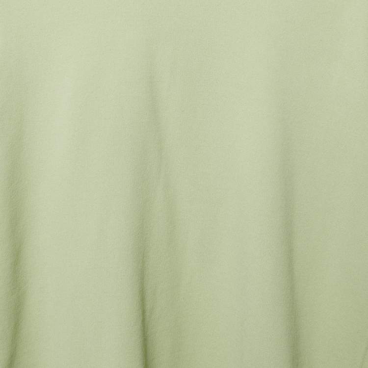 Pre Owned بلوزة فالنتينو دانتيل وتريكو خضراء واسعة مقاس وسط