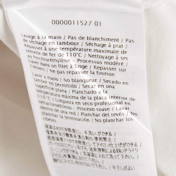 Pre Owned Valentino Garavani White Rockstud Jersey Crewneck T-Shirt S