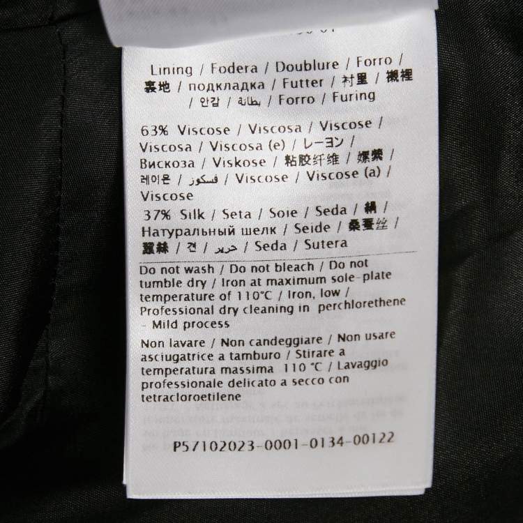 Pre Owned Valentino Black Wool Midi Skirt M