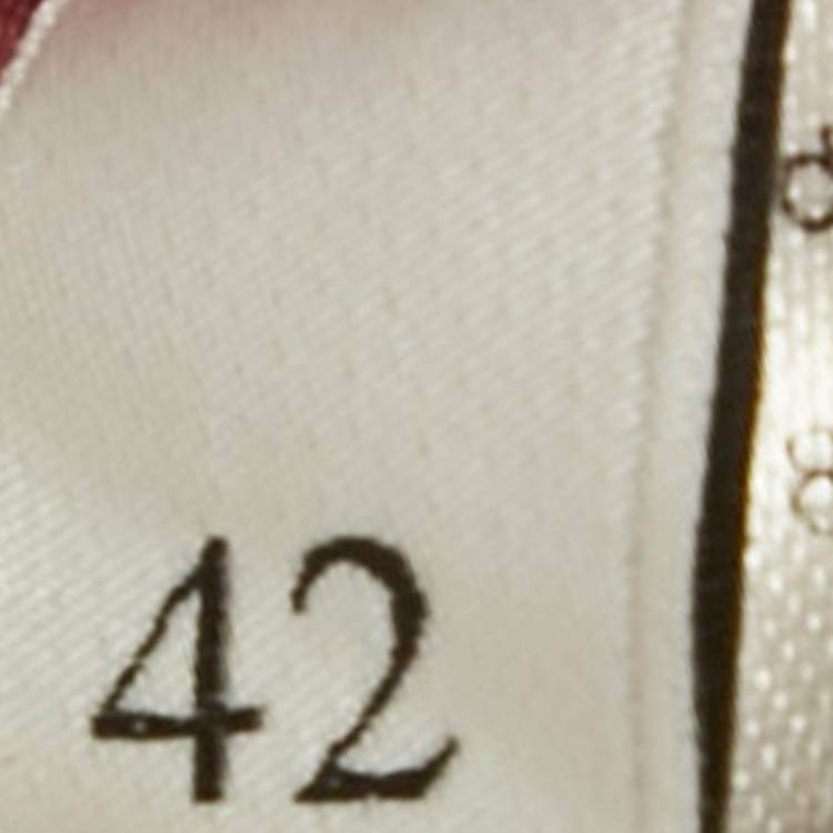 Pre Owned Valentino Red Floral Applique Wool Sheath Dress M