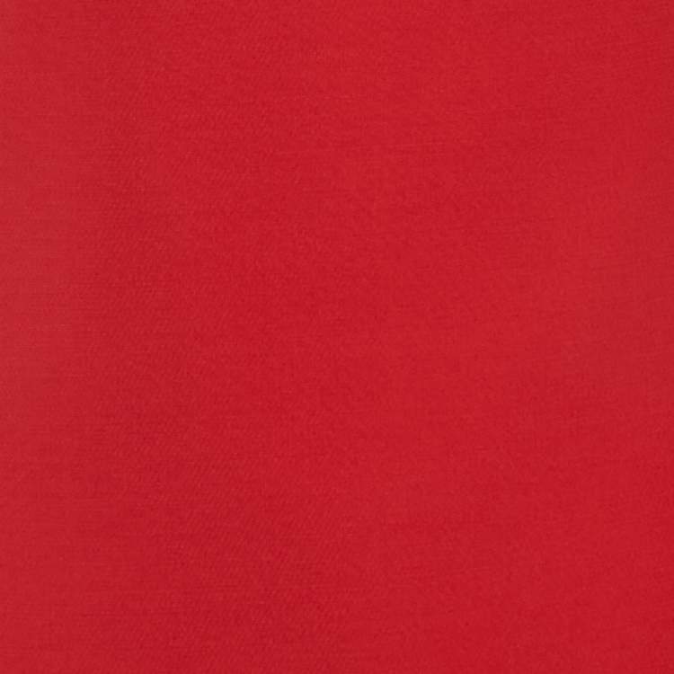 Pre Owned Valentino Red Wool & Silk Crepe Collared Mini Dress S