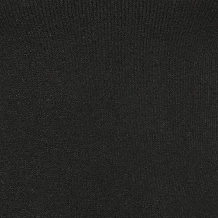 Pre Owned Valentino Black Stretch Mesh Knit Pull Over M