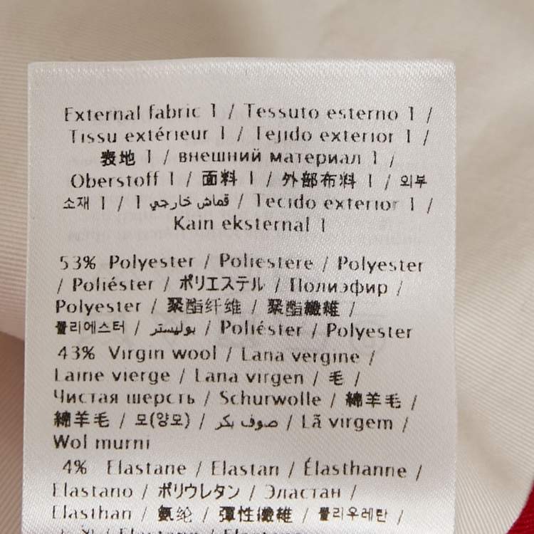 Pre Owned فستان فالنتينو كريب بحزام أحمر قصير مقا س متوسط