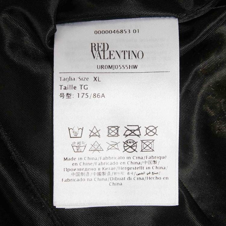 Pre Owned Valentino Gold Sequin Jersey Long Sleeve Mini Dress XL