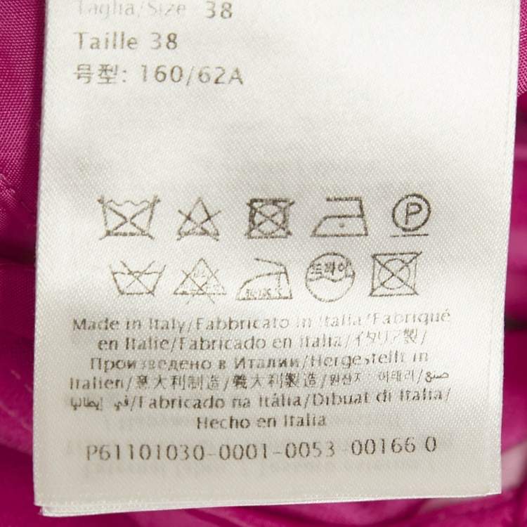 Pre Owned Valentino Pink Wool Pleated Trousers S