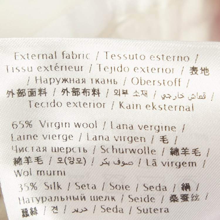 Pre Owned Valentino Pink Wool Pleated Trousers S