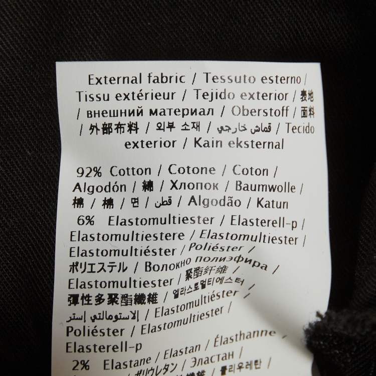 Pre Owned Valentino Black Denim Butterfly Appliques Jeans M/waist 28"