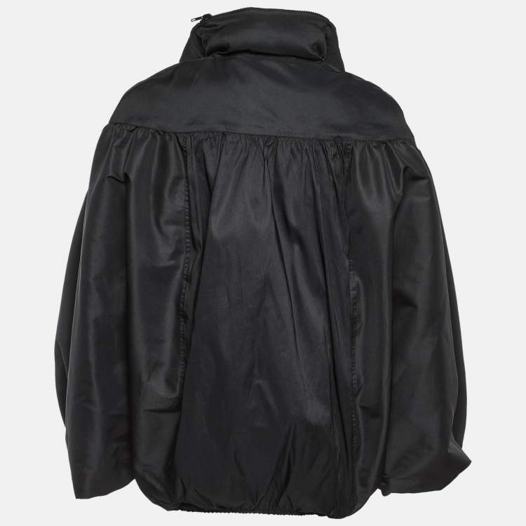 Pre Owned Valentino Black Deconstructed VLogo Bat Sleeves Jacket S