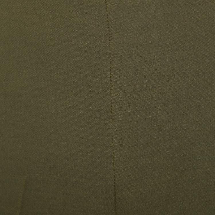 Pre Owned Valentino Olive Green Wool and Silk Culottes S
