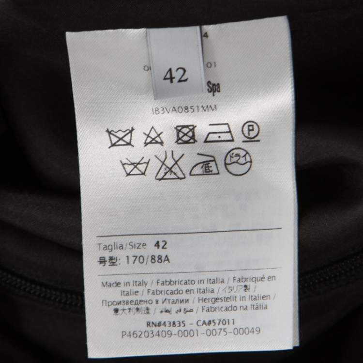 Pre Owned Valentino Black Crepe Silk Cape Overlay Shift Dress M