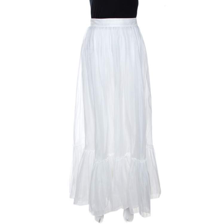 White cotton clearance maxi skirt uk