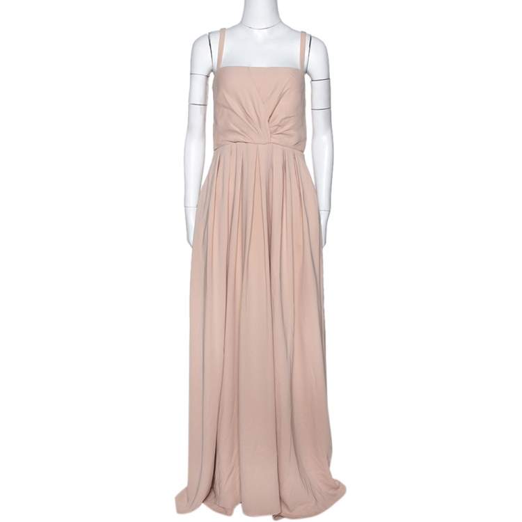 valentino peach maxi dress