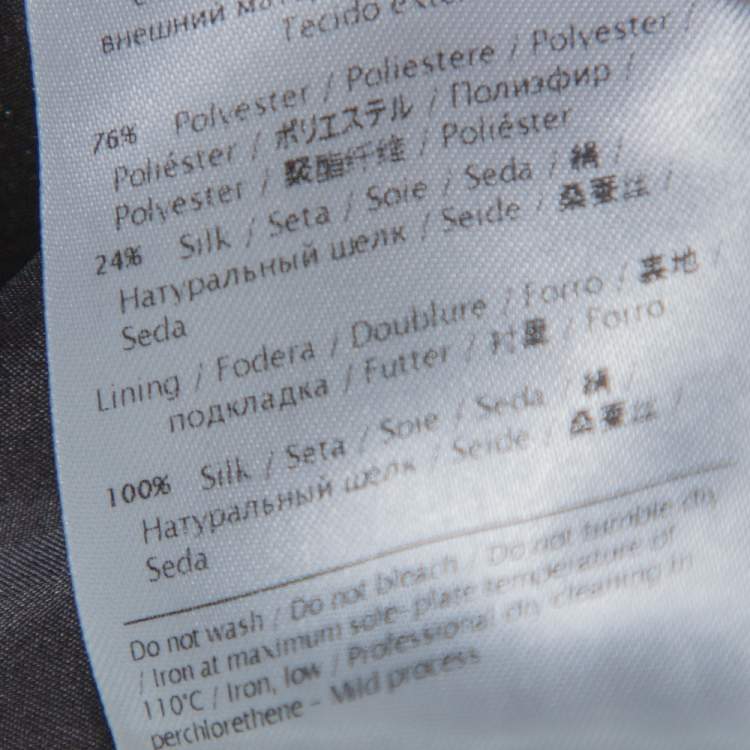 Pre Owned Valentino Multicolor Metallic Lurex Jacquard Butterfly Pattern A Line Dress M