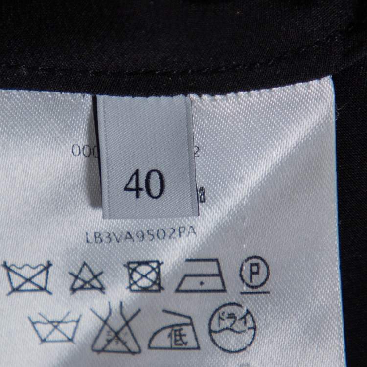 Pre Owned Valentino Multicolor Volcano Printed Silk Faux Wrap Mini Dress S