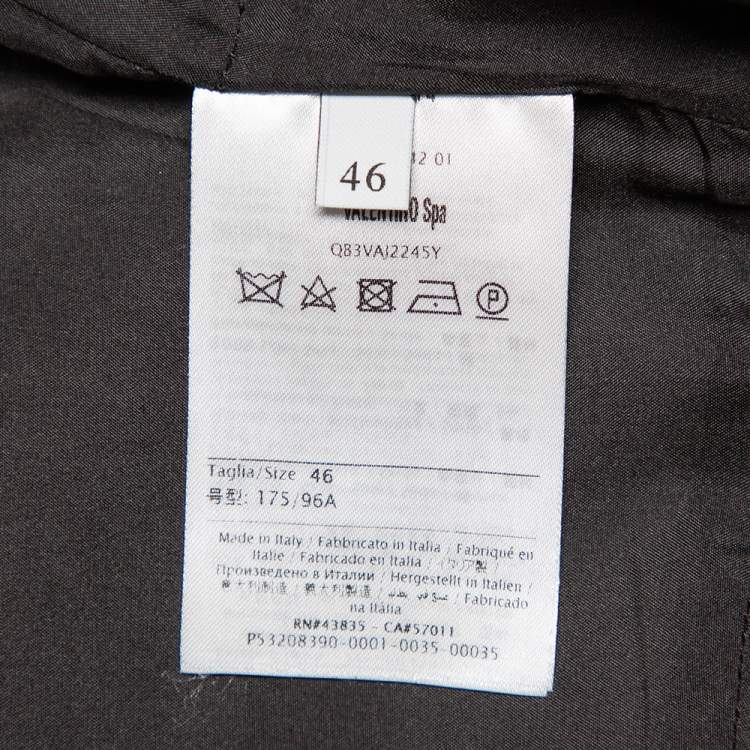 Pre Owned Valentino 1968 Vintage Multicolor Dragon Printed Wool & Silk Maxi Dress L