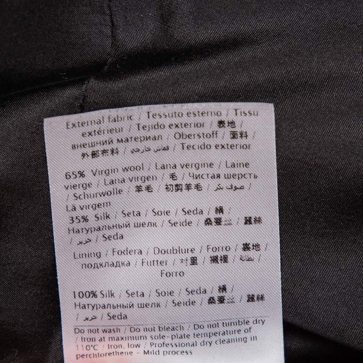 Pre Owned Valentino 1968 Vintage Multicolor Dragon Printed Wool & Silk Maxi Dress L