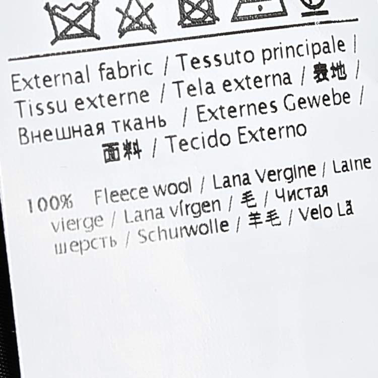 Pre Owned Valentino Black Wool Ruffled Hem Dress S