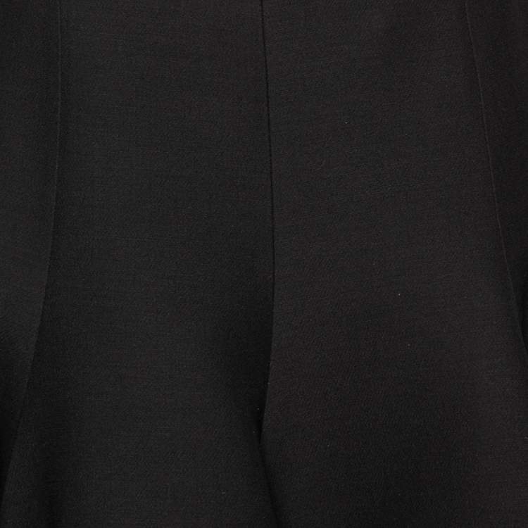 Pre Owned Valentino Black Wool Mini Skirt M