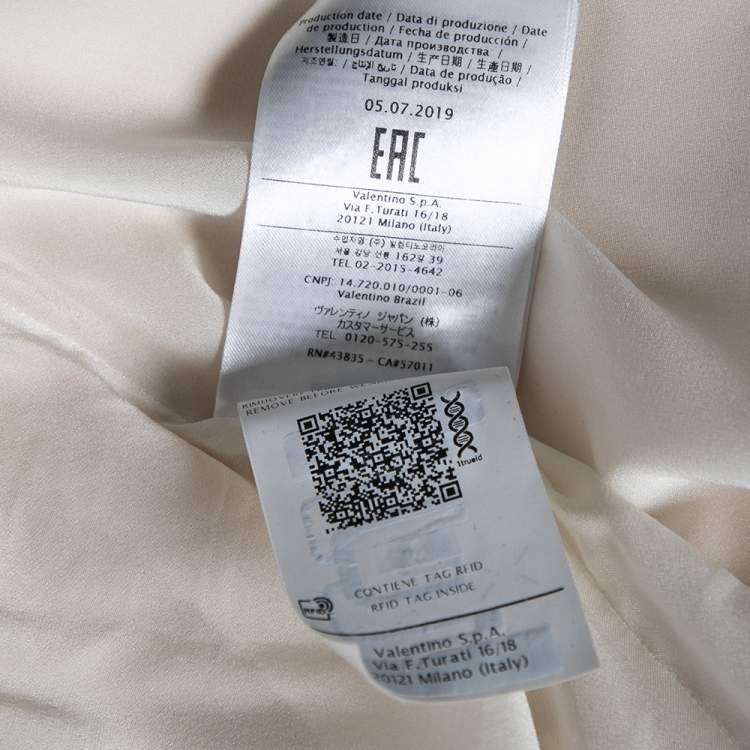 Pre Owned Valentino Pink Crepe Sequin Embellished Shift Dress M