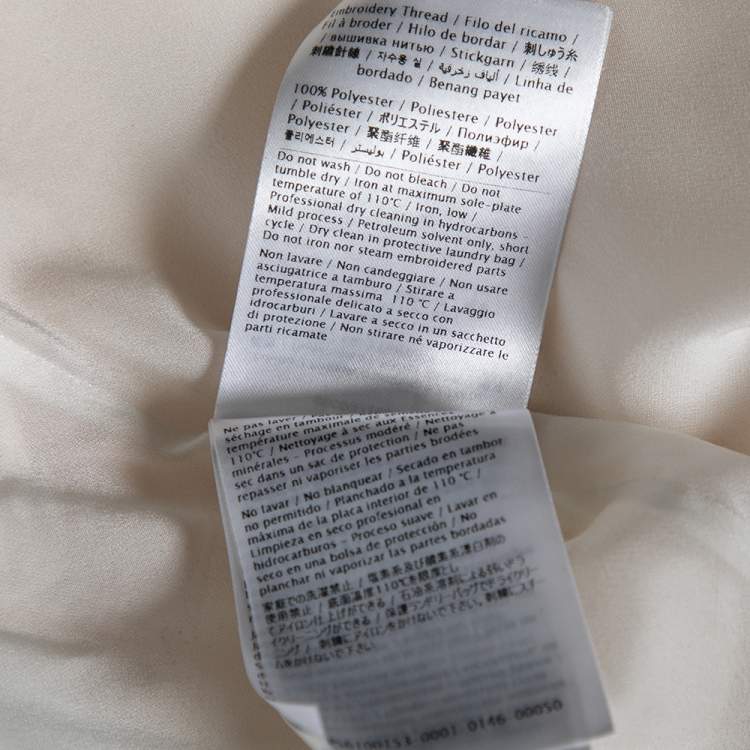 Pre Owned Valentino Pink Crepe Sequin Embellished Shift Dress M