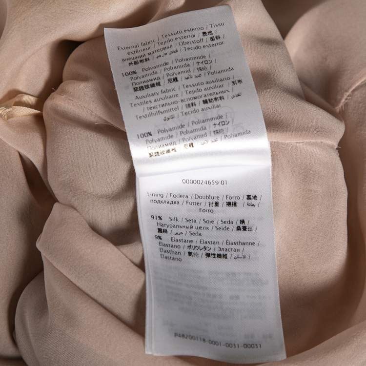 Pre Owned Valentino Light Pink Embroidered Embellished Tulle Dress S