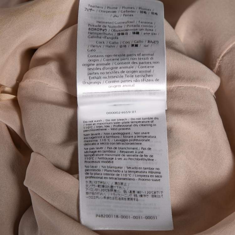 Pre Owned Valentino Light Pink Embroidered Embellished Tulle Dress S