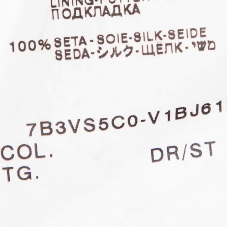 Pre Owned Valentino Red Silk Gathered Long Sleeve Short Dress M