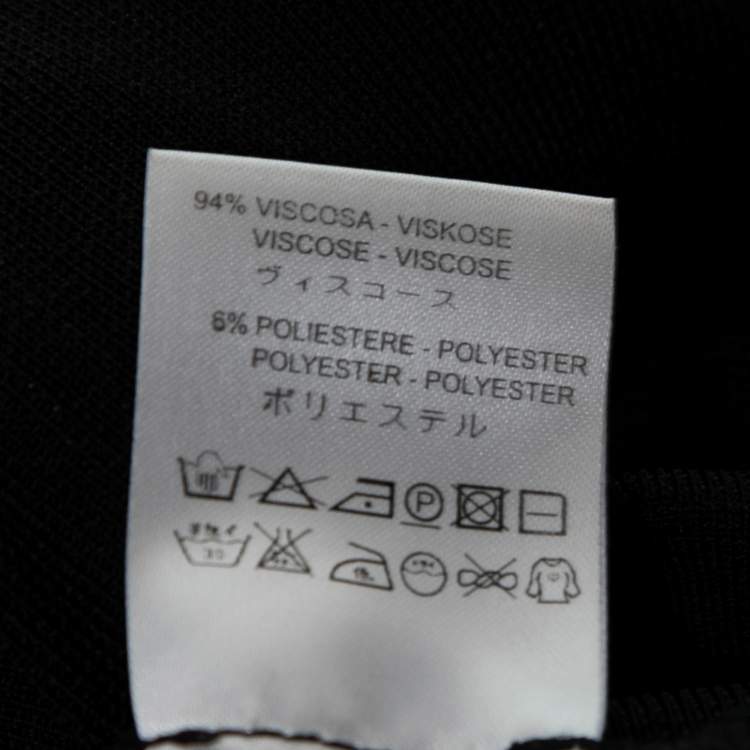 Pre Owned Valentino Black Knit Pencil Skirt S