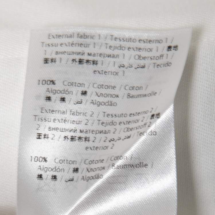 Pre Owned Valentino White Cotton Patched-Pockets Jacket S