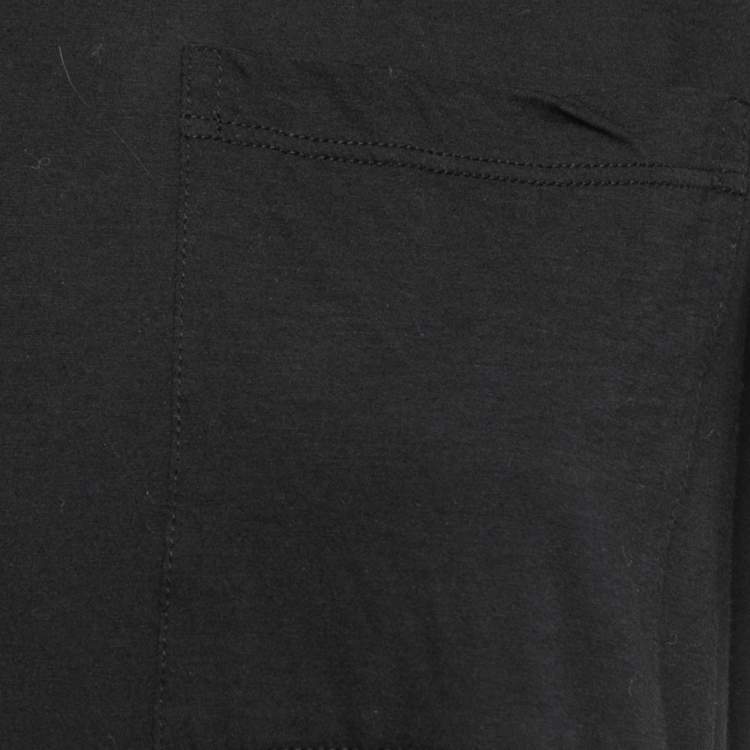 Pre Owned Valentino Black Cotton Stud Embellished T-Shirt S