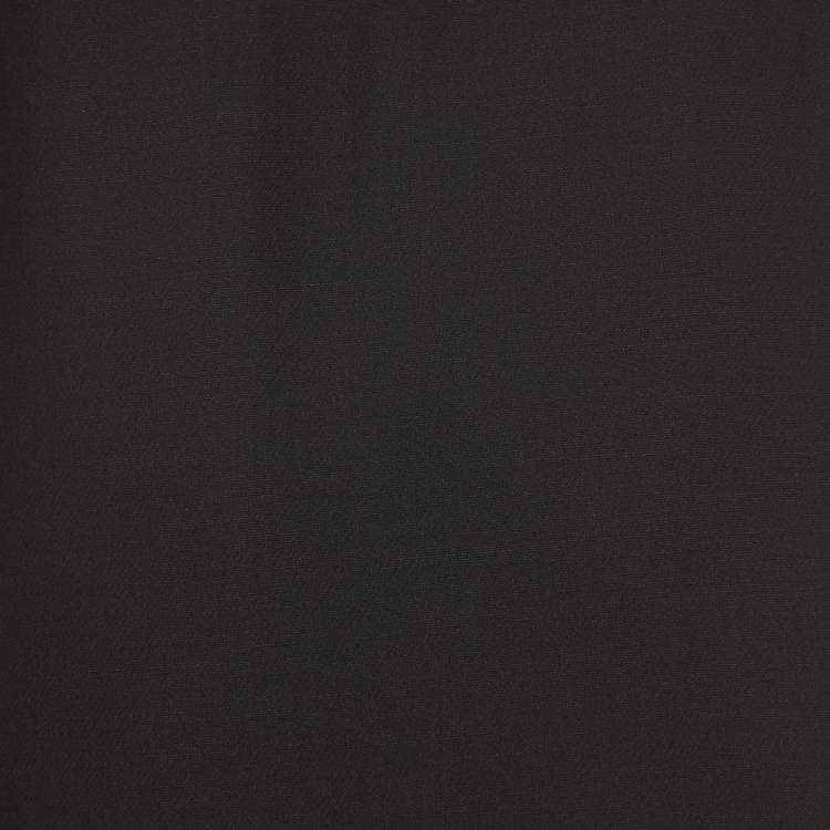 مملوكة مسبقًا Valentino Black Wool Blend Lace Trimmed Turtle Neck Mini Dress XL