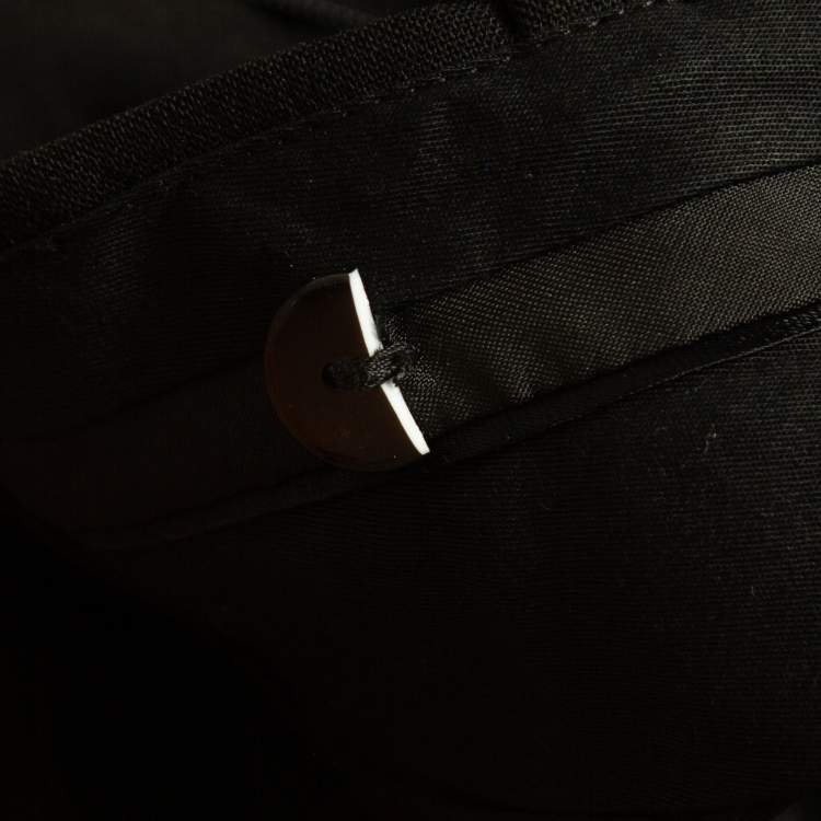 Pre Owned Valentino Black Wool Tapered Trousers M