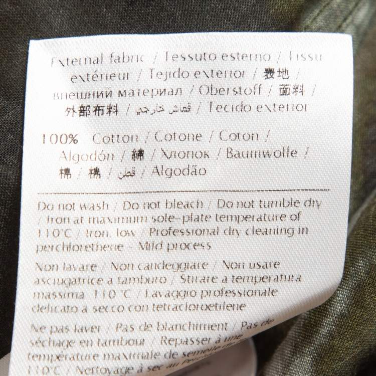 Pre Owned Valentino Multicolor Tie-Dye Print Cotton Buttoned Full Sleeve Shirt S