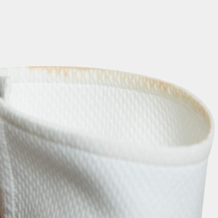 Pre Owned Valentino Off-White Cotton and Silk Long Sleeve Semi Sheer Shirt S