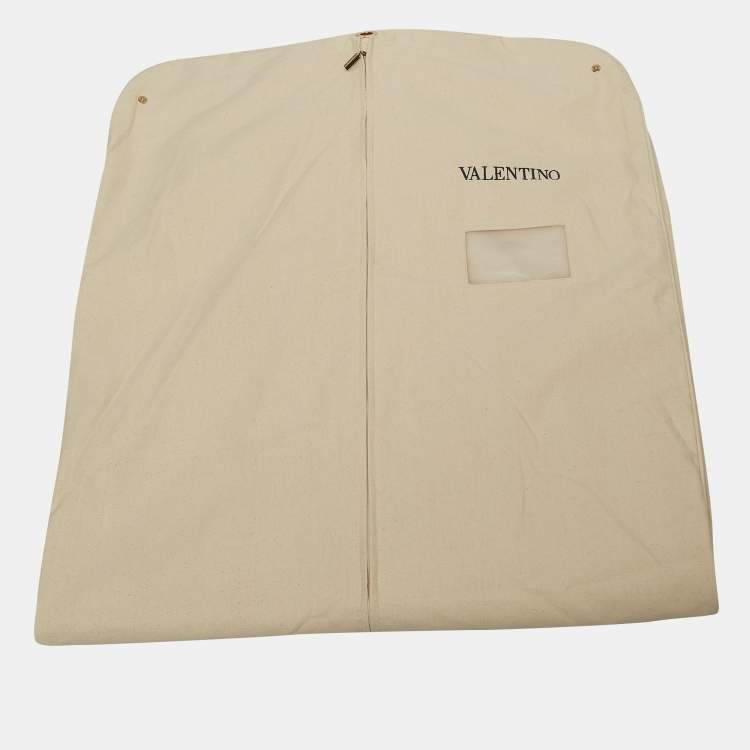 Pre Owned Valentino Off-White Tweed Mini Dress S