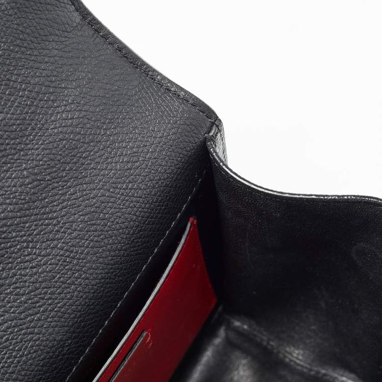 Pre Owned Valentino Black Leather Small VSling Shoulder Bag