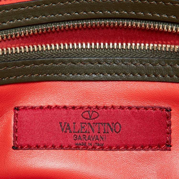 Pre Owned Valentino Multicolor Leather Medium Rockstud Trapeze Tote