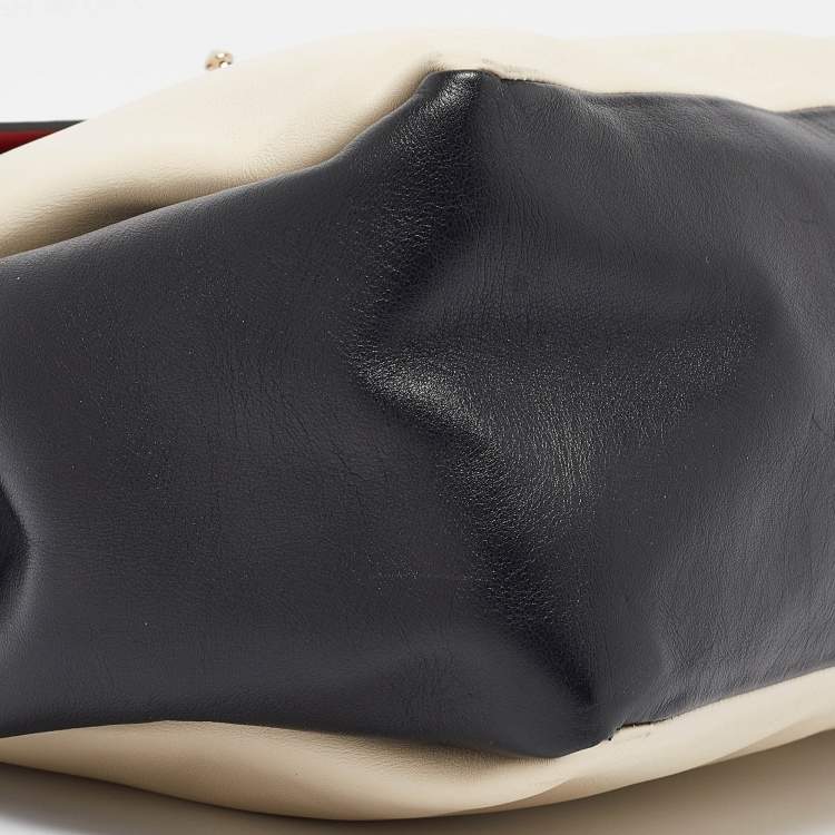 Pre Owned Valentino Multicolor Leather Mime Top Handle Bag