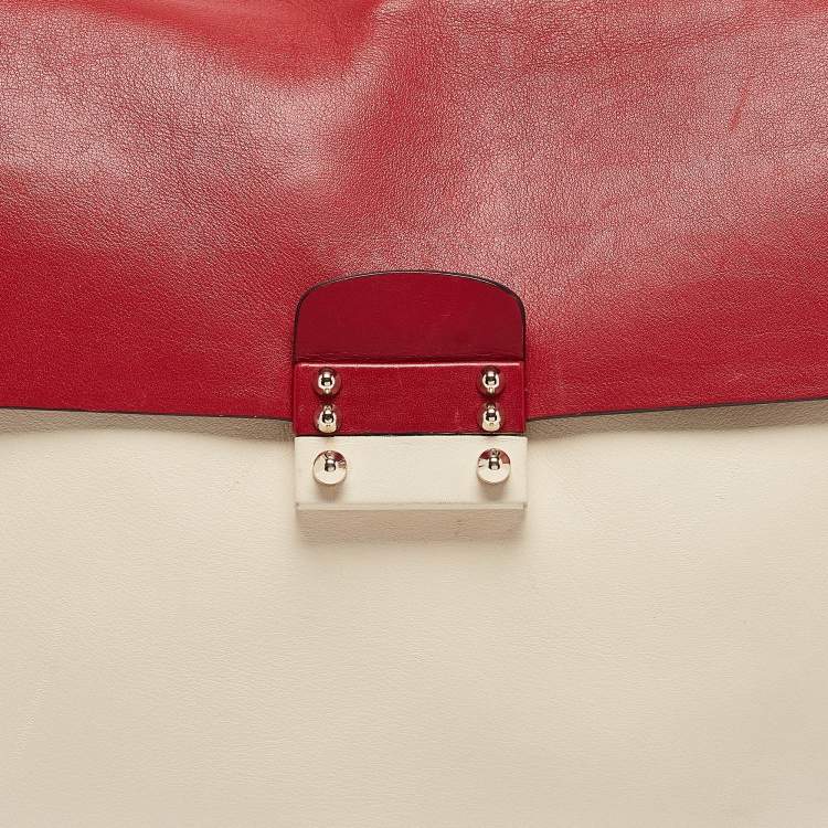 Pre Owned Valentino Multicolor Leather Mime Top Handle Bag