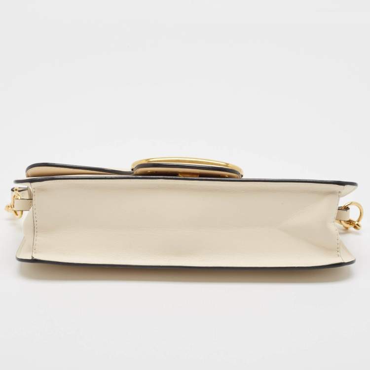 Pre Owned Valentino Beige Leather Loco Shoulder Bag