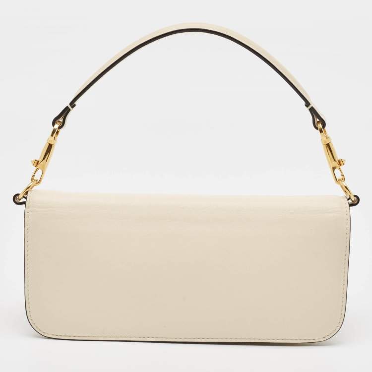 Pre Owned Valentino Beige Leather Loco Shoulder Bag