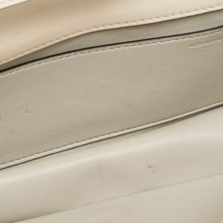 Pre Owned Valentino Beige Leather Loco Shoulder Bag