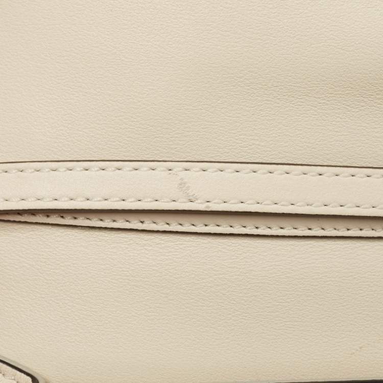 Pre Owned Valentino Beige Leather Loco Shoulder Bag