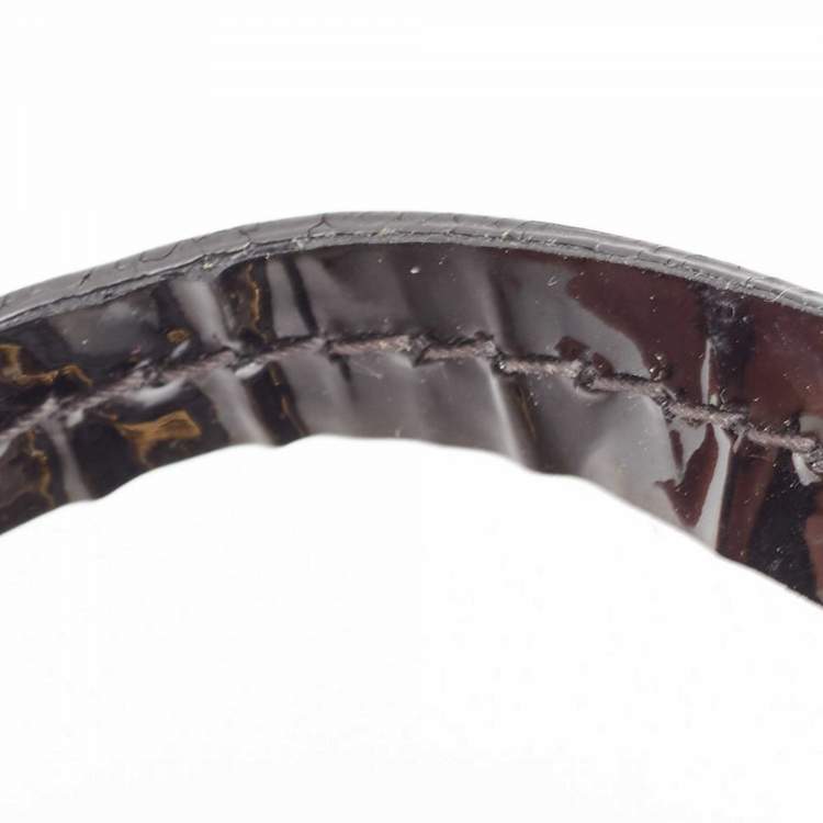 Pre Owned Valentino Multicolor Satin and Patent Leather Rosier Tote