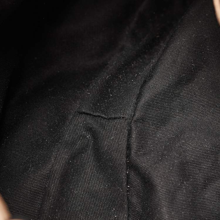 Pre Owned Valentino Beige/Brown Water Snake Bow Hobo