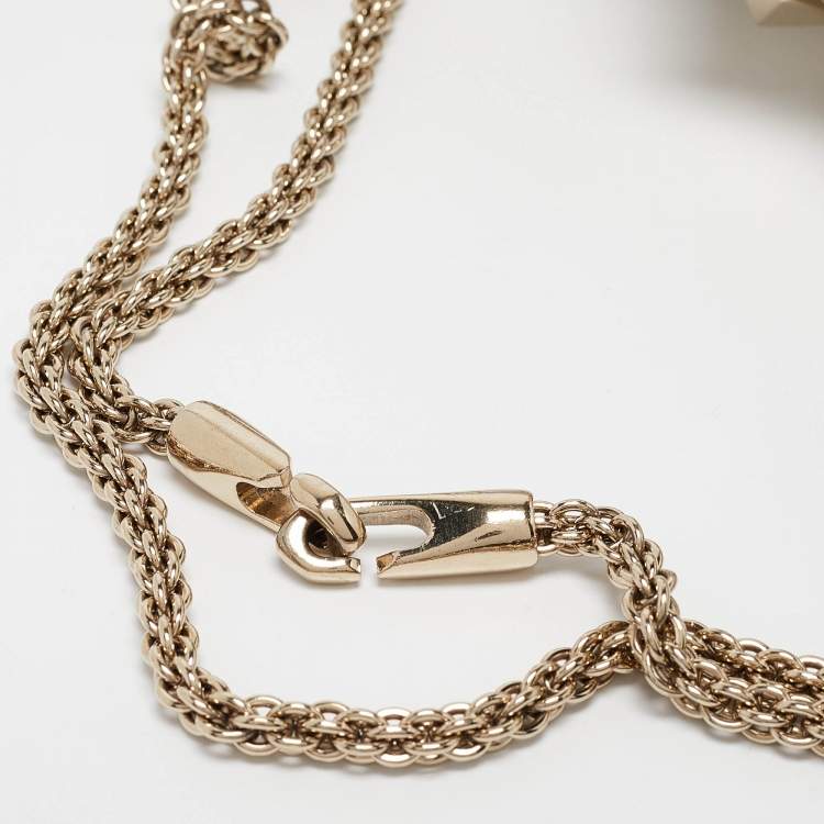 Pre Owned Valentino Off White Leather Medium Rockstud Glam Lock Flap Shoulder Bag