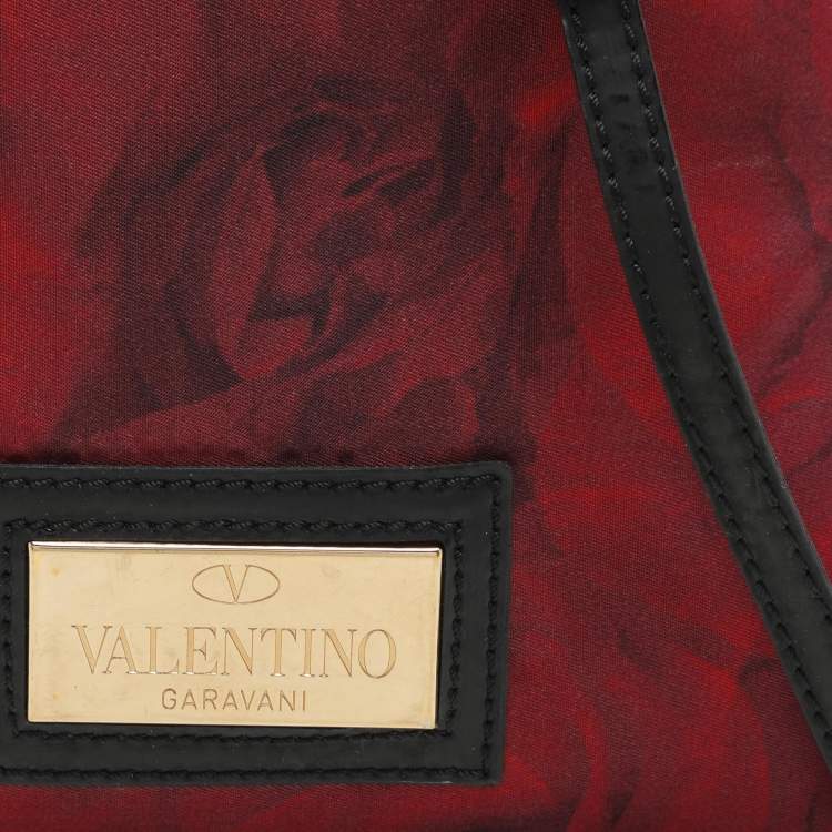 Pre Owned Valentino Red Nylon Crossbody Bag