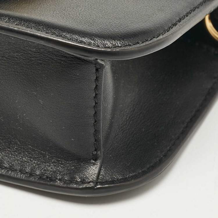 Pre Owned Valentino Black Leather Small Loco Shoulder Bag