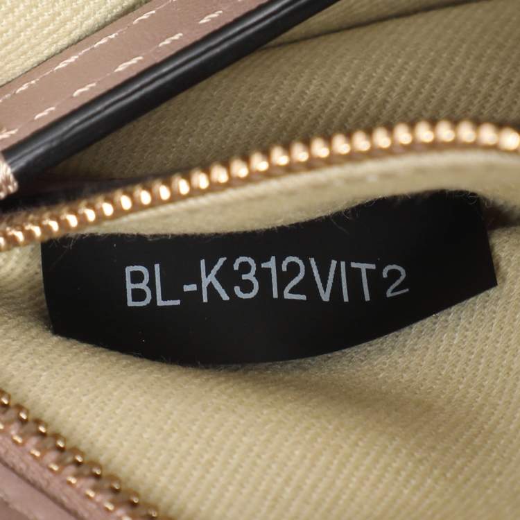 Pre Owned Valentino Beige Leather Small Rockstud Glam Lock Flap Bag