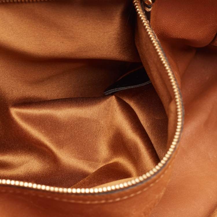 Pre Owned Valentino Brown Leather Braided Handle To Be Cool Tote
